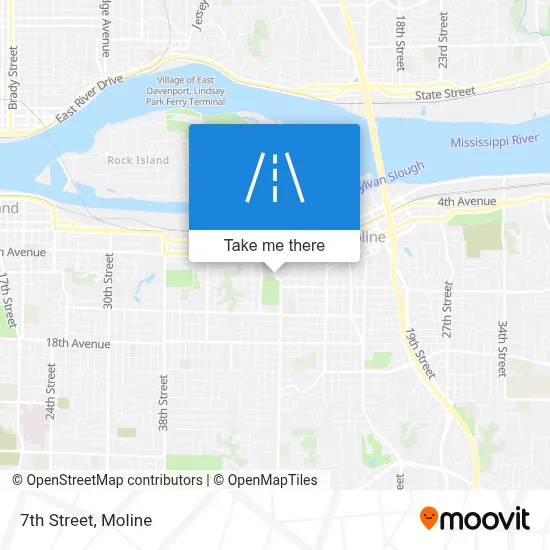 7th Street map