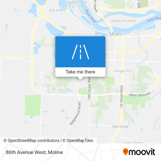 Mapa de 86th Avenue West