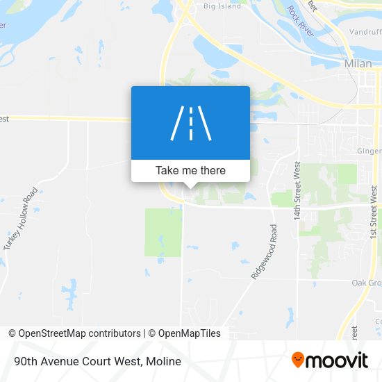 90th Avenue Court West map