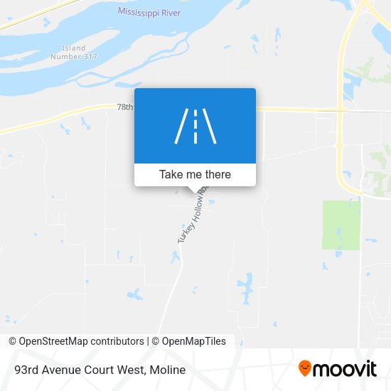 Mapa de 93rd Avenue Court West