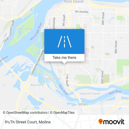 Mapa de 9½Th Street Court
