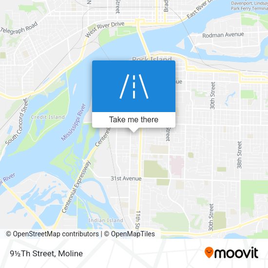 Mapa de 9½Th Street