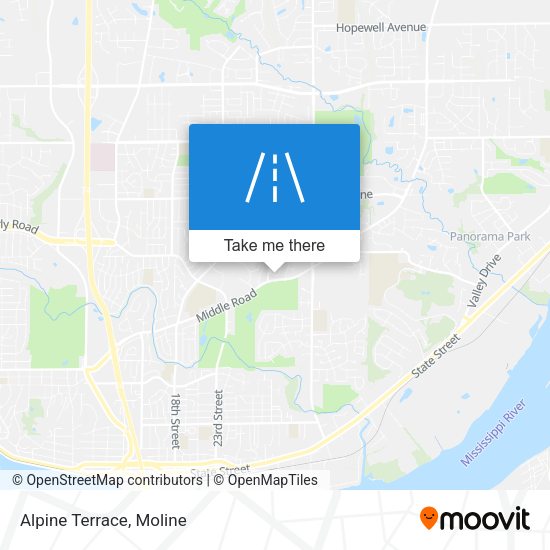 Mapa de Alpine Terrace
