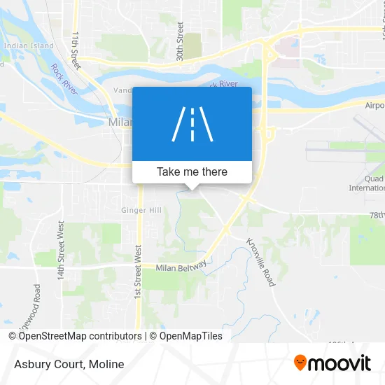 Mapa de Asbury Court