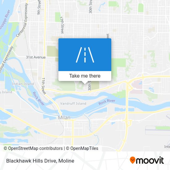 Blackhawk Hills Drive map