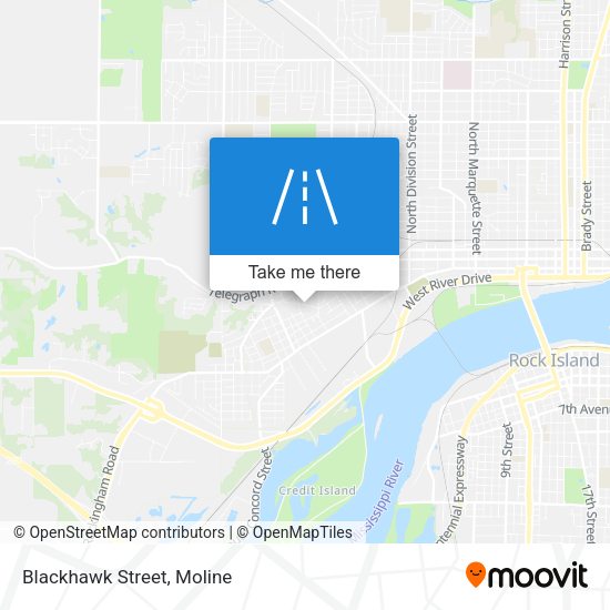 Mapa de Blackhawk Street