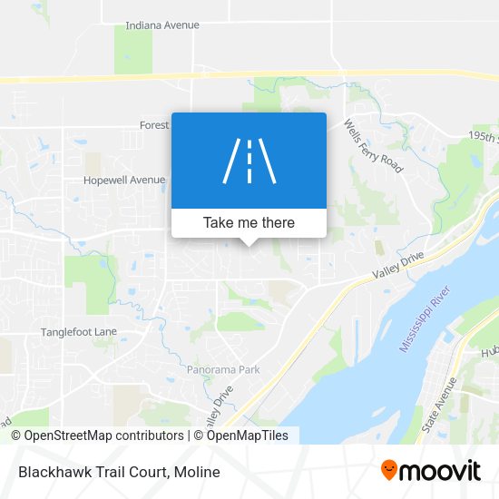 Blackhawk Trail Court map