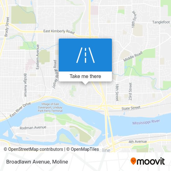 Mapa de Broadlawn Avenue
