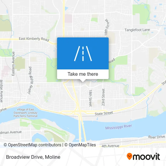 Broadview Drive map