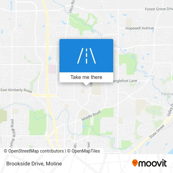 Brookside Drive map