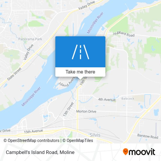 Campbell's Island Road map