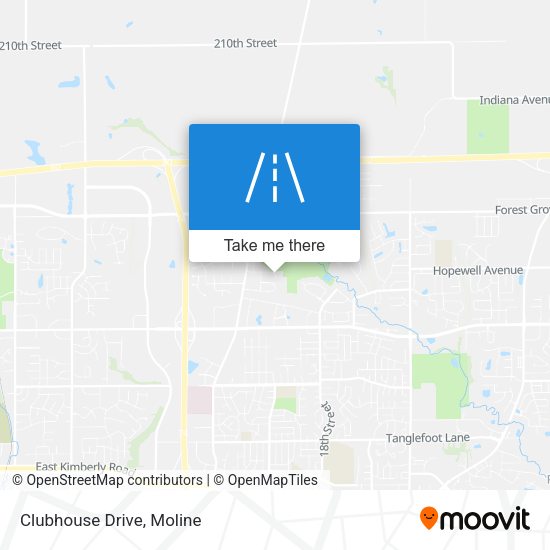 Clubhouse Drive map