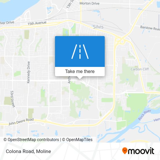 Mapa de Colona Road