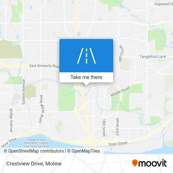 Crestview Drive map