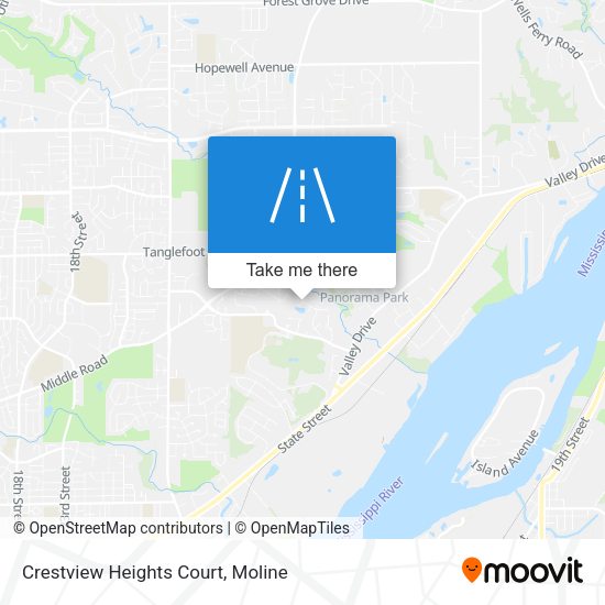 Crestview Heights Court map