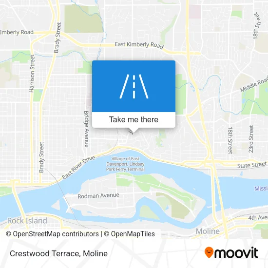 Crestwood Terrace map