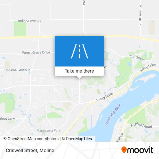 Criswell Street map