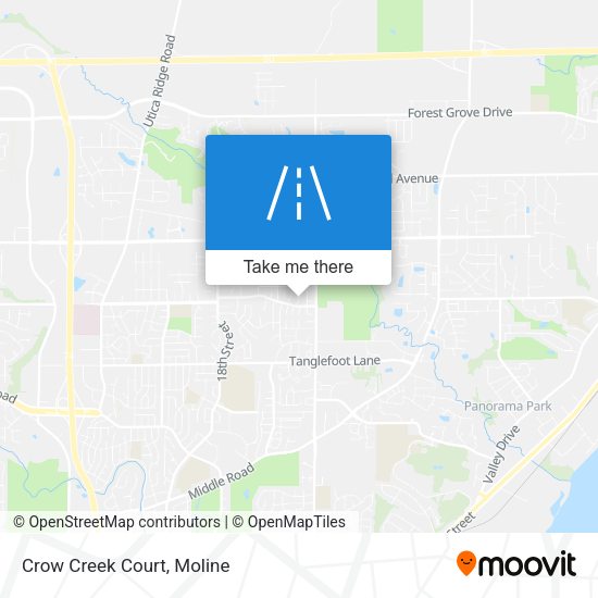 Mapa de Crow Creek Court