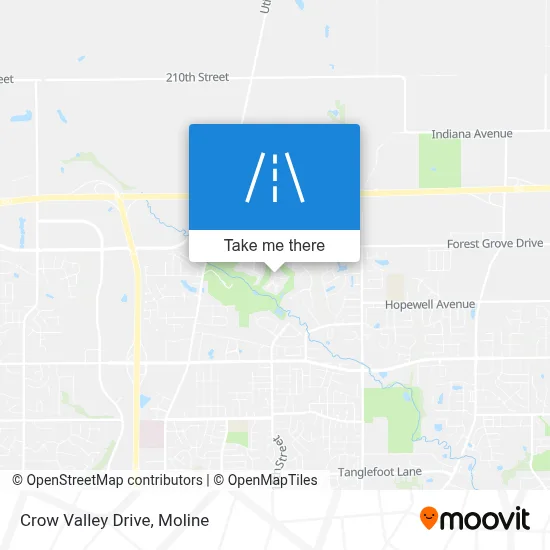 Crow Valley Drive map