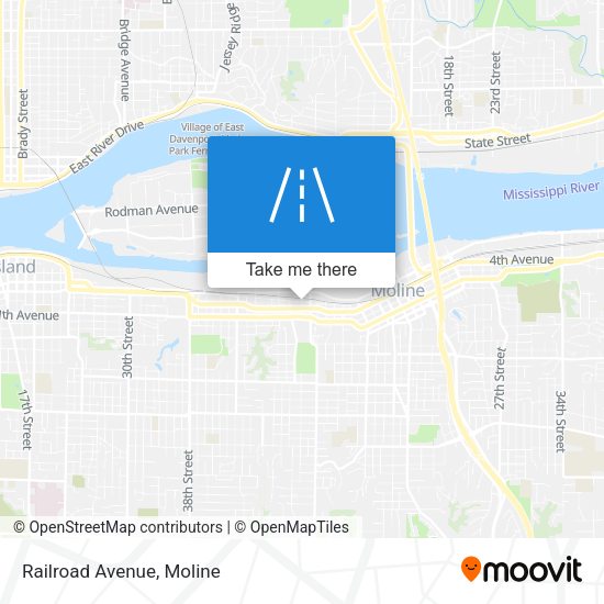 Railroad Avenue map