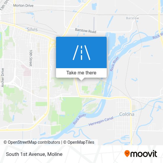 Mapa de South 1st Avenue
