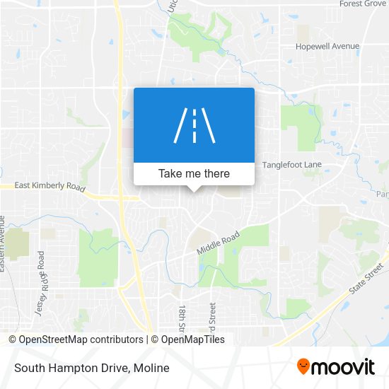 South Hampton Drive map
