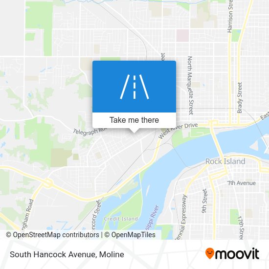 Mapa de South Hancock Avenue