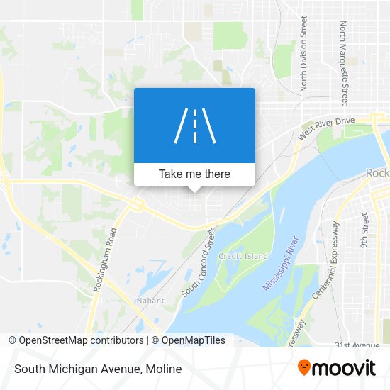 South Michigan Avenue map