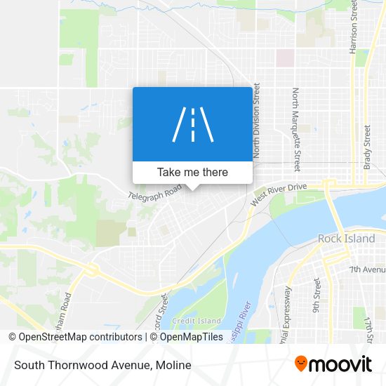 South Thornwood Avenue map