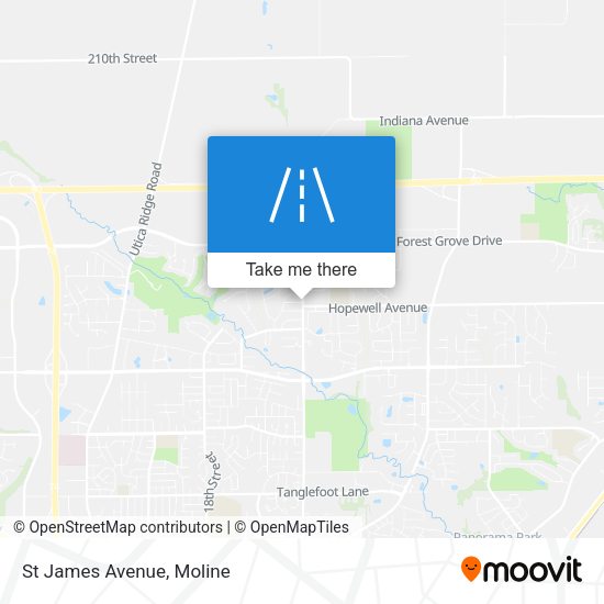 Mapa de St James Avenue