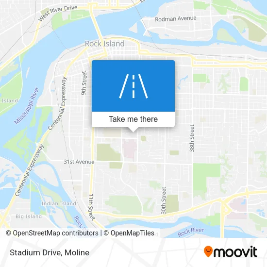 Stadium Drive map