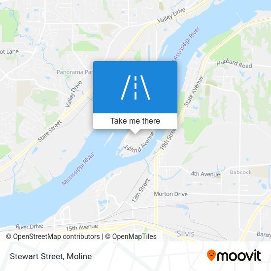 Mapa de Stewart Street