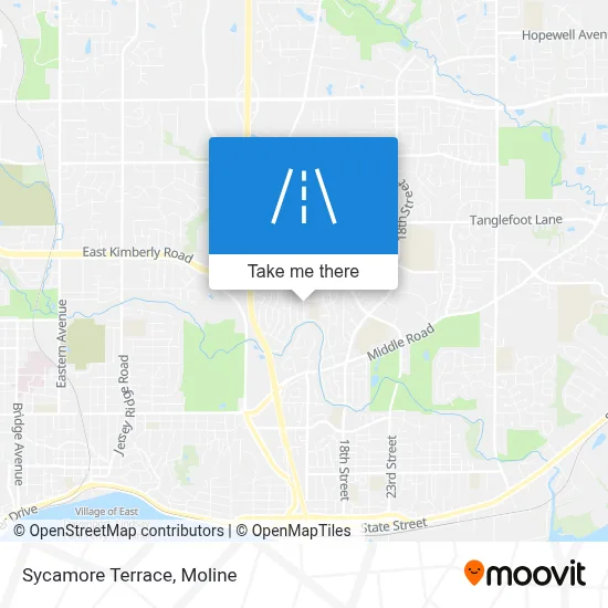 Sycamore Terrace map