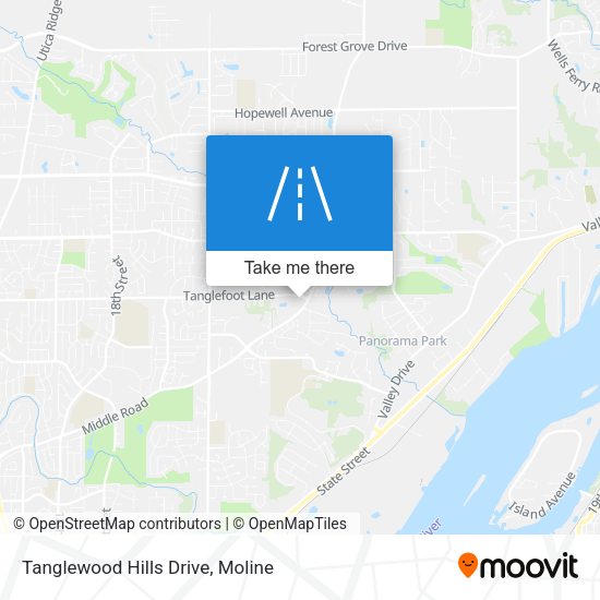 Tanglewood Hills Drive map