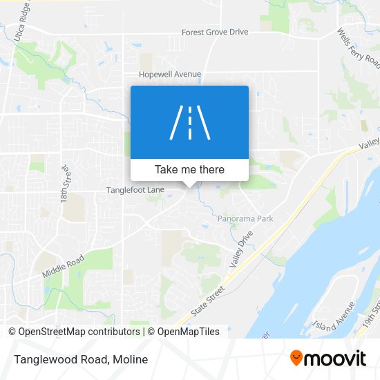 Tanglewood Road map