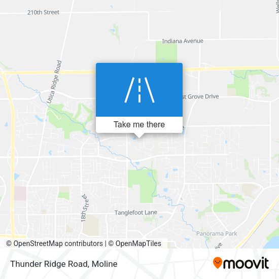 Thunder Ridge Road map