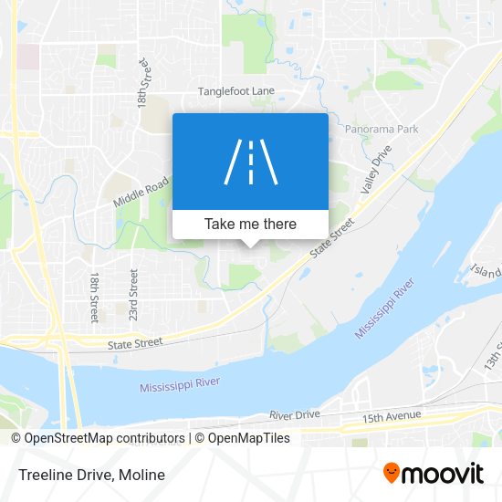 Mapa de Treeline Drive