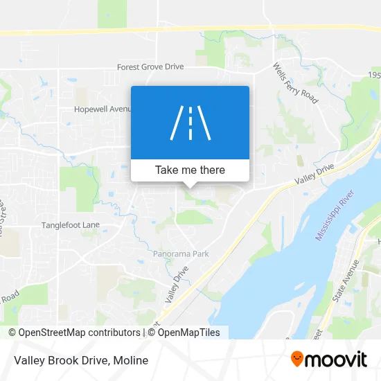 Valley Brook Drive map