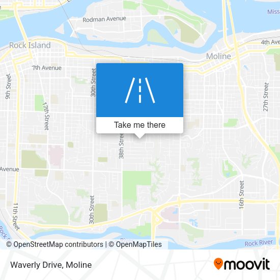 Mapa de Waverly Drive