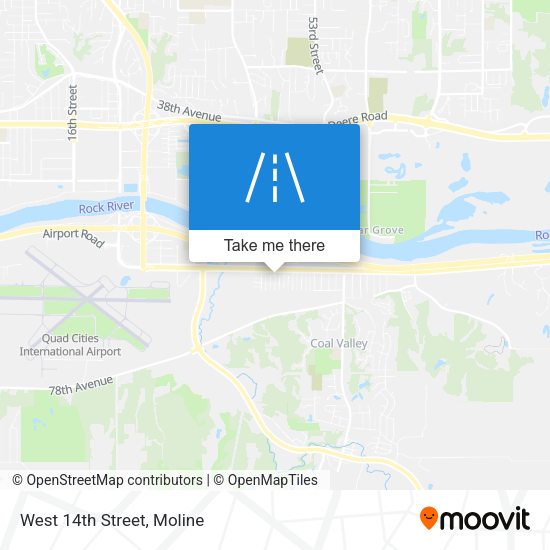 Mapa de West 14th Street