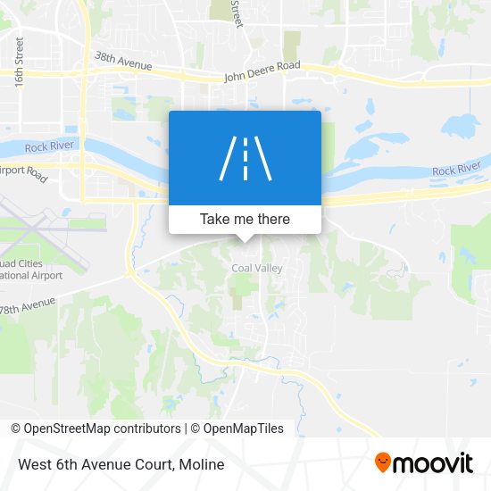 West 6th Avenue Court map