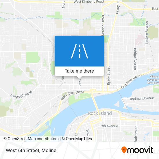 Mapa de West 6th Street