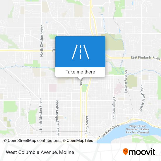Mapa de West Columbia Avenue