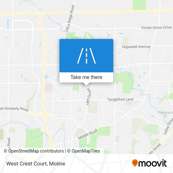 Mapa de West Crest Court