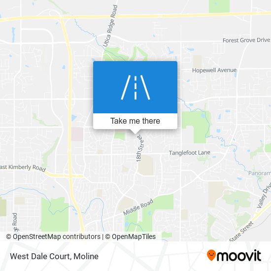 West Dale Court map