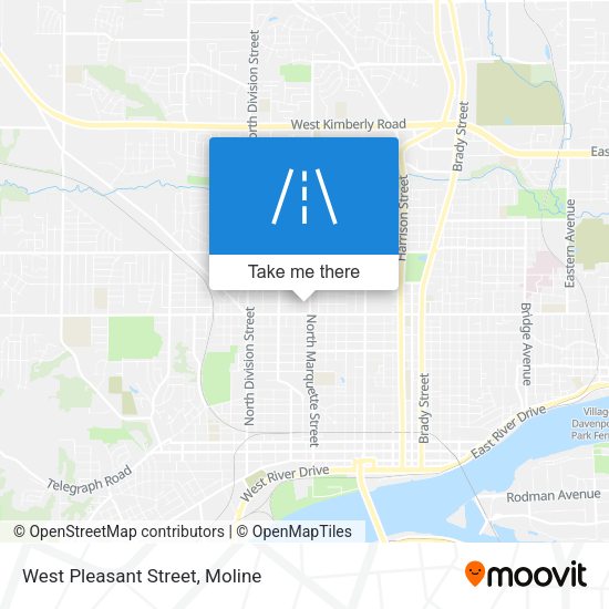 West Pleasant Street map