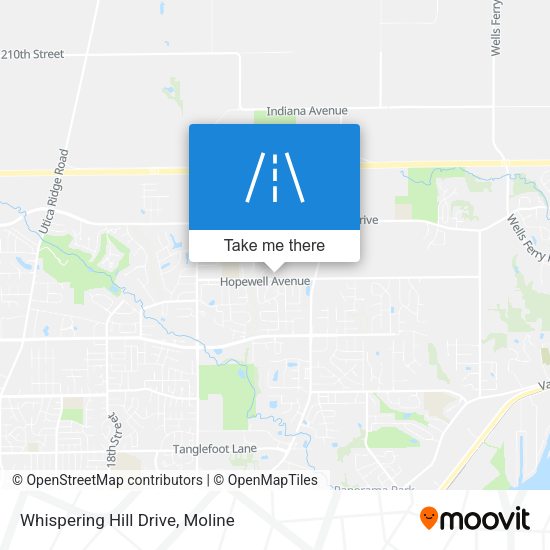 Whispering Hill Drive map