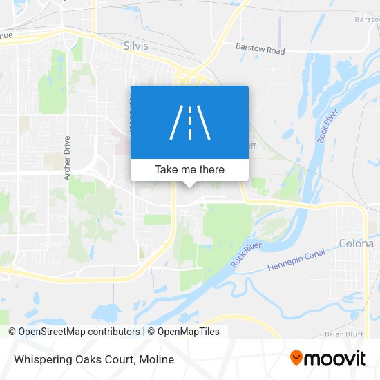 Mapa de Whispering Oaks Court