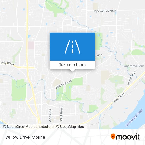 Mapa de Willow Drive