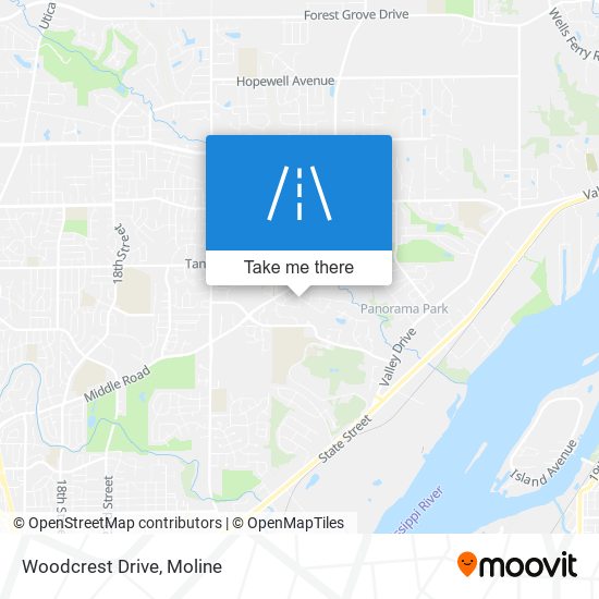 Woodcrest Drive map